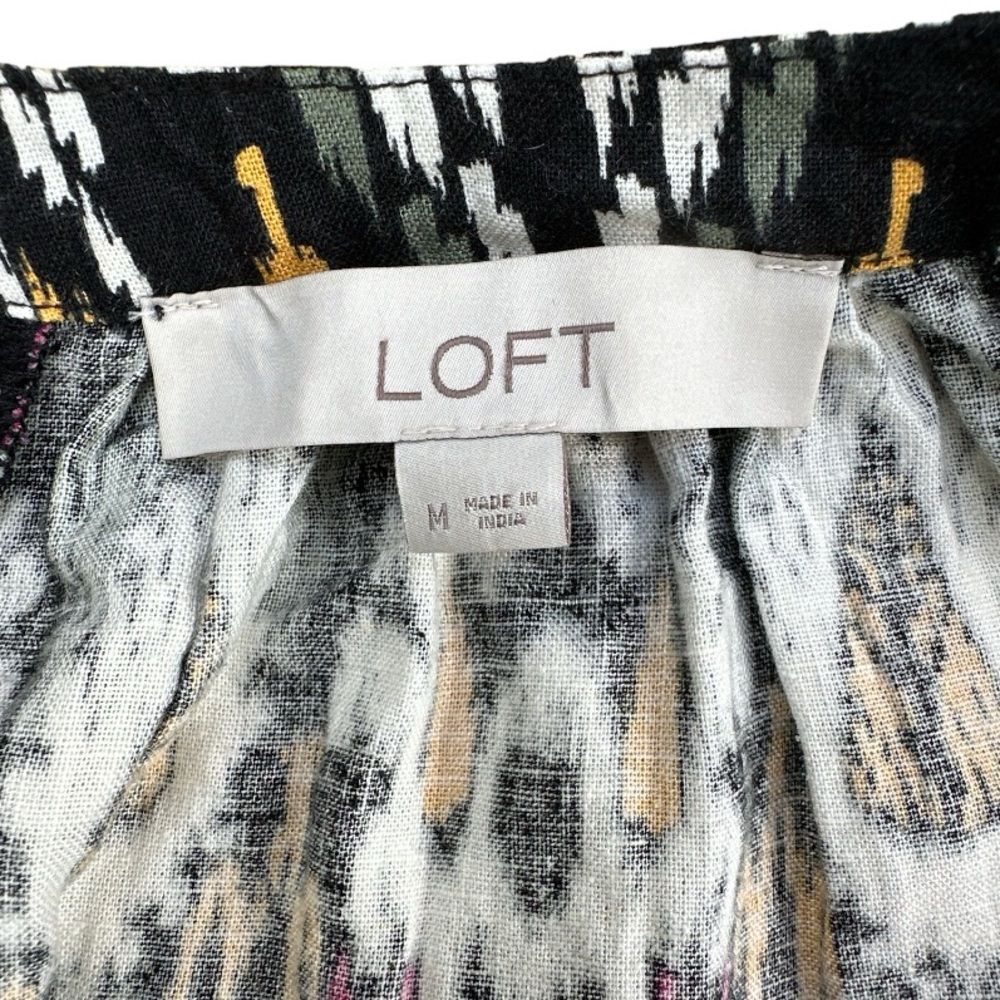 Loft Linen Blend Breathable Sleeveless Halter Top Size Medium - Picture 6 of 9